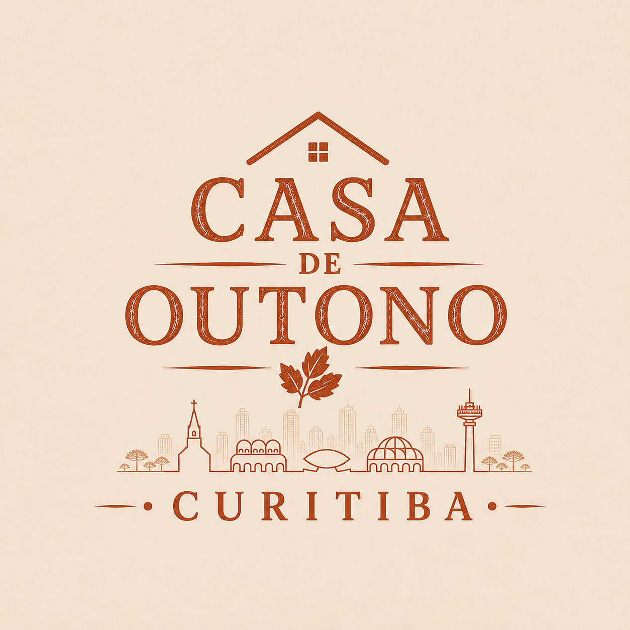 Identidade oficial da Casa de Outono em Curitiba